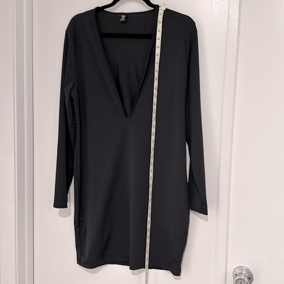 SHEIN Curve 2XL Black Beautiful Short Shinny Dress - Picture 2 of 7